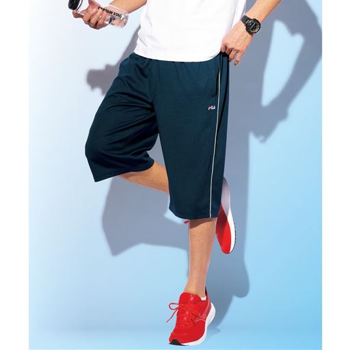 ドライ6分丈ジャージパンツ(フィラ)(吸汗・速乾機能付き)