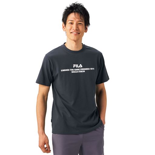 ドライ・プリント半袖Tシャツ(フィラ)(吸汗・速乾機能付き)