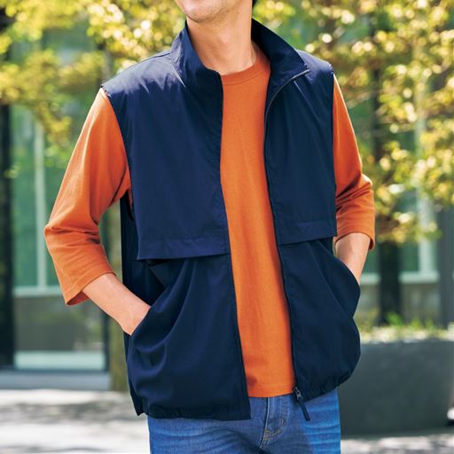 はっ水・裏メッシュストレッチベスト