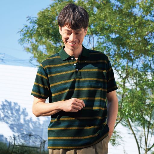 ジャカードポロシャツ(半袖)