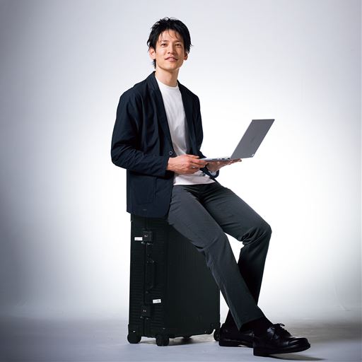 軽量ミニチェックドライイージーパンツ