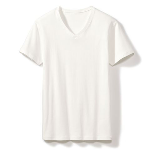 綿100%快適機能の半袖Vネックインナー(スマートドライ&reg;)