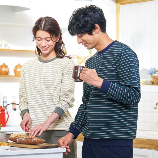 綿100%Tタイプパジャマ(男女兼用)