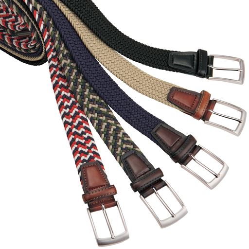 ストレッチメッシュベルト/穴あけ不要 編みこみメッシュ