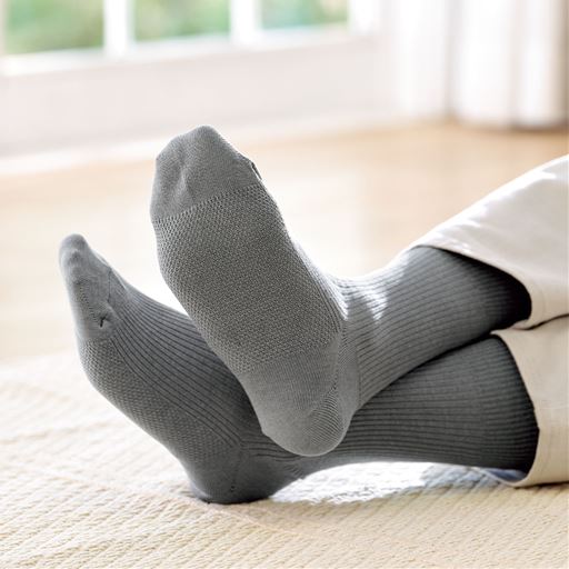 足底鹿の子メッシュソックス(2足組)