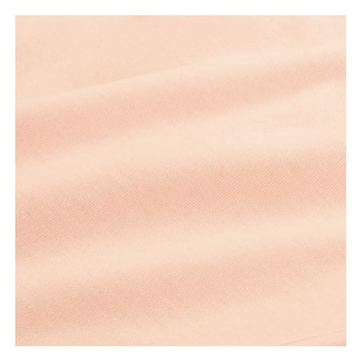 生地拡大 ピンク<br>綿100%のソフトなスムース編みで、伸縮性があり、なめらかでやわらかな肌ざわりです。