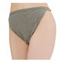 締め付け感から解放!綿100%のゆる～くリラックスできる着用感のショーツです。(2色組:杢グレー)深ばきタイプ。
