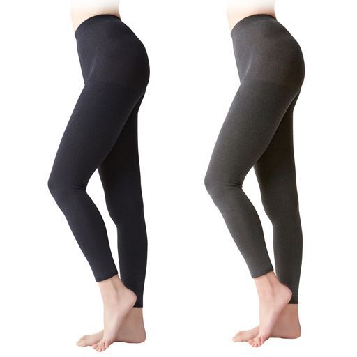 【ネット限定】日よけ対策さらさら快適レギンス(2色組)