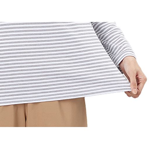 なめらかな肌触りでほど良い伸縮性のある綿混素材