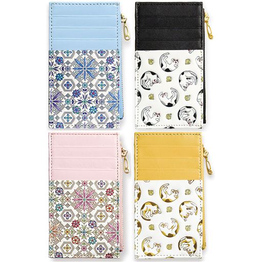 (時計まわりに)ブルー系、ブラック系、イエロー系、ピンク系