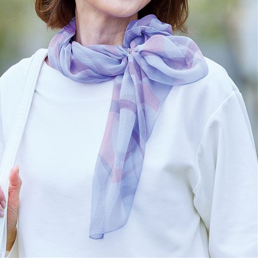 パープル系 <br>スカーフリング使用