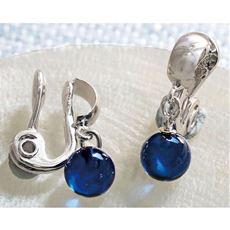 ソフトクリップイヤリング ブルーアンバー