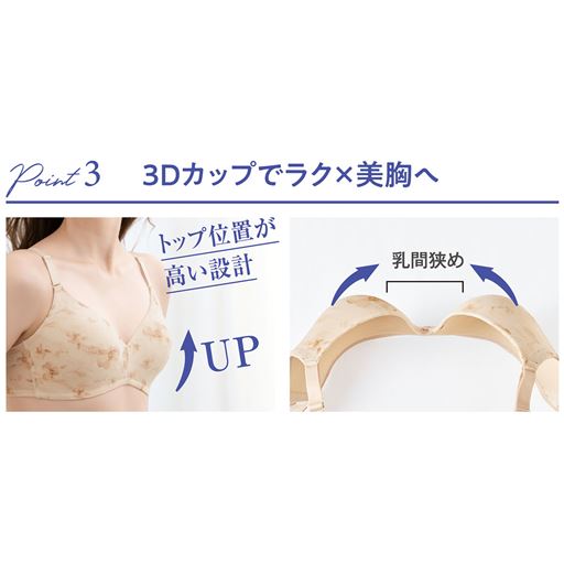 Point3 3Dカップでラク×美胸へ トップ位置が高く内向き設計