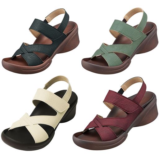 (左から時計まわりに)ブラック、ライトブルー、アイボリー、レッドブラウン