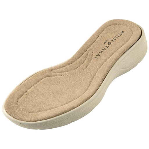 歩きやすくてラク 足裏にやさしいウレタン入り中敷。