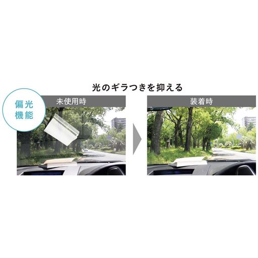 目を疲れさせる乱反射のギラつきを抑えつつ明るさはキープ。視界がクリアで見やすくなります。 ※着用効果は環境により異なります