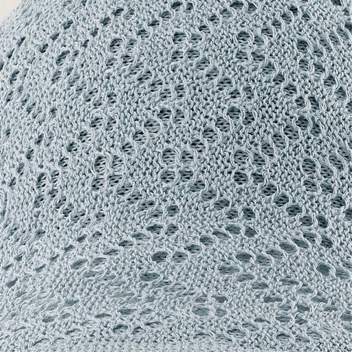 涼しげな透かし編み柄