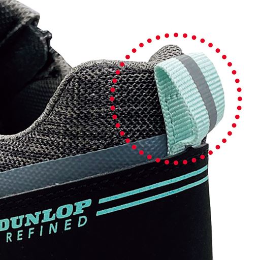 【こだわりPOINT】夜間の視認性を高める反射材付き。