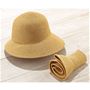 通気性がよく洗える麻混ハット つば先ワイヤー入りでアレンジ自在