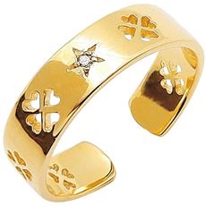 四葉のクローバーフリーサイズリング