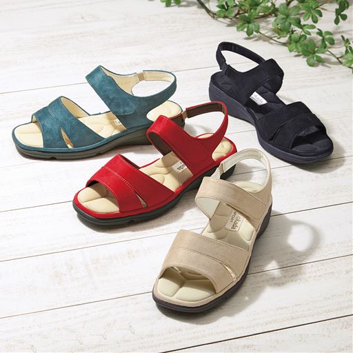 4E軽量コンフォートサンダル/あとりえOKADA