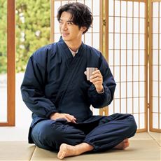 中綿キルト裏フリース作務衣