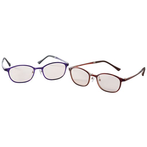 (左から)パープル ブラウン