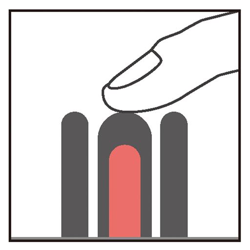 やけどしにくい 発熱プレートが肌に直接触れない構造。 <br>※イメージ