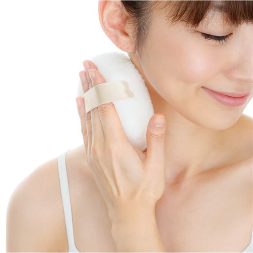 直径約10cm!<br>毛足の長いふわふわ特大パフ付き