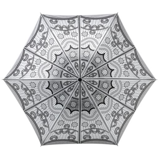 ブラック<br>12本骨傘に見える軽～い6本骨傘!