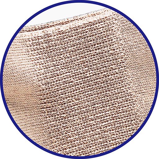 土踏まず周りにサポートゴム<br>ズレにくいフットサポート