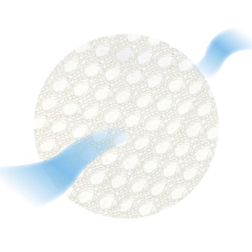 メッシュ拡大 ※カップ裏の色は全色共通です(クリーム系)