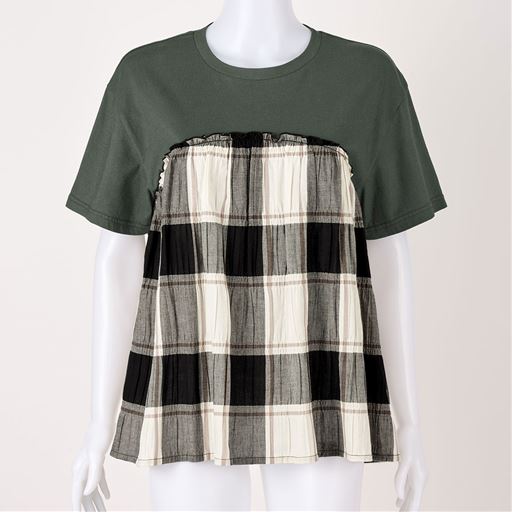 ブラック系<br>(Tシャツ部分:チャコールグレー)