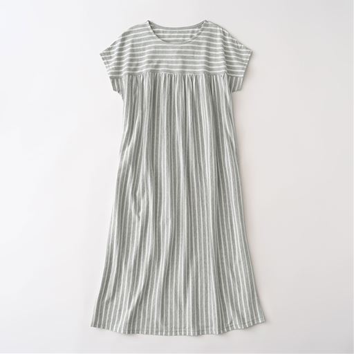 グレー(グレー×オフホワイトボーダー)