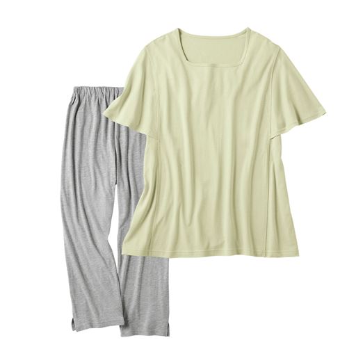 ペールライム(パンツ:杢グレー)