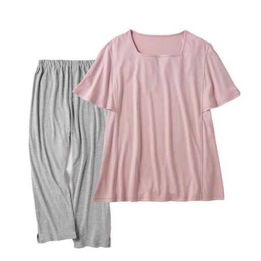 ソフトピンク(パンツ:杢グレー)