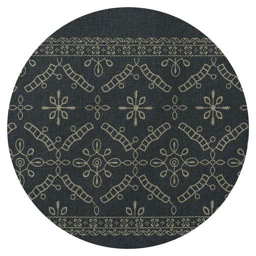 チャコールグレー プリント柄アップ