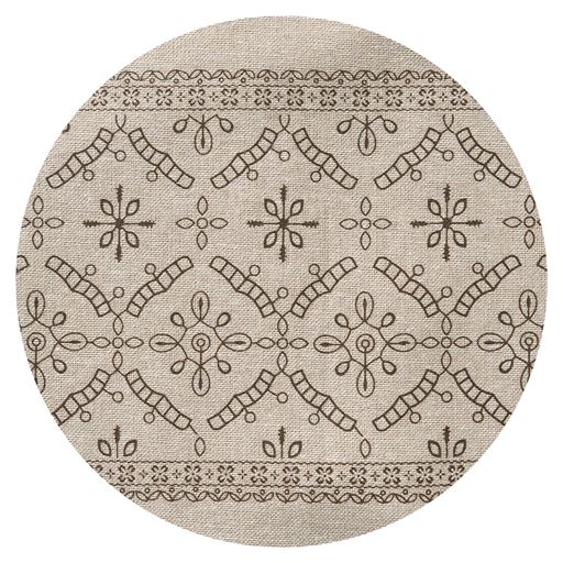 ベージュ プリント柄アップ