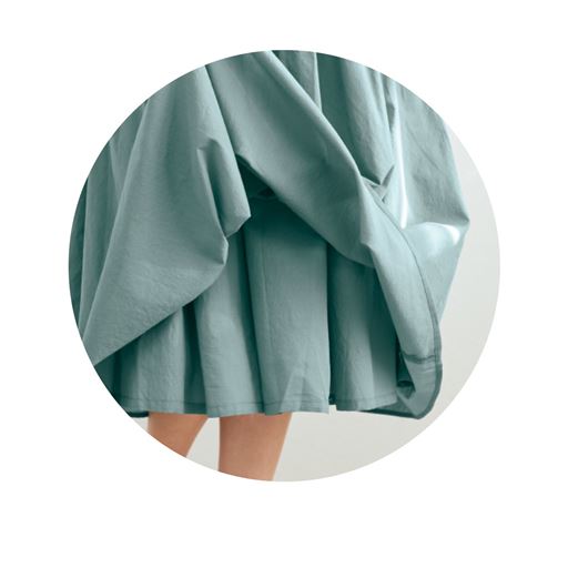 裏地も綿100%素材で、さらりとした着心地。