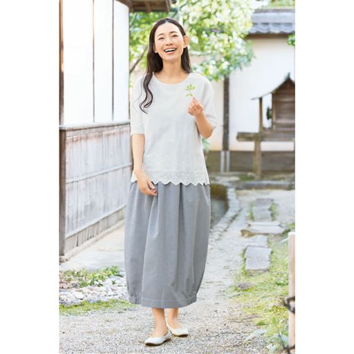 ストライプ コーディネート例