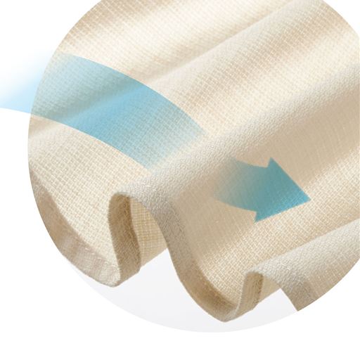 風を通しやすい構造の生地