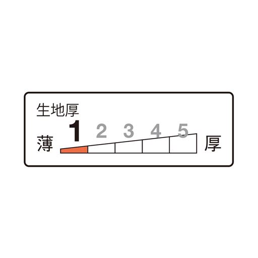 生地厚指数:1