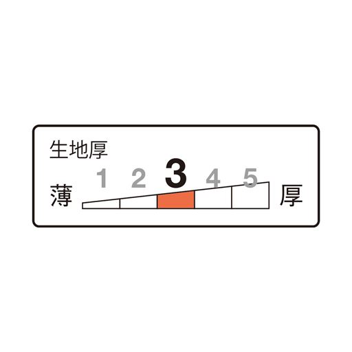 生地厚指数:3