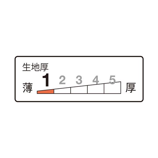 生地厚指数:1