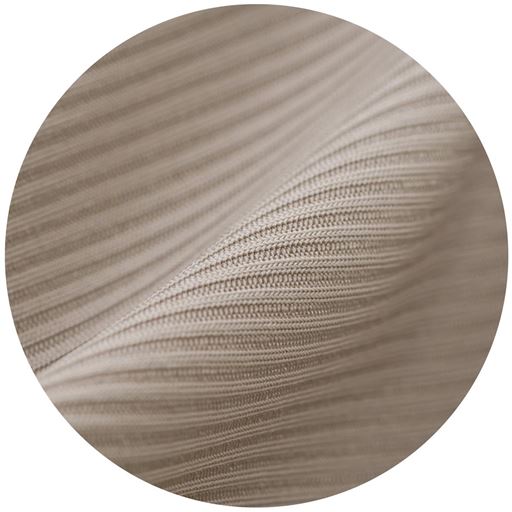 A(モカグレー) リブ素材でサラリとした快適な肌ざわり