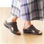 ブラウン<br>シーンに合わせて便利にはける!2WAYサンダル。