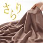 さらりと肌離れの良い、少し透け感のある涼し気な素材