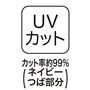 UVカット カット率約99%(ネイビーつば部分)