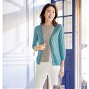 Ｖネックニットカーディガン（７分袖）