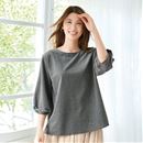 麻調プルオーバー